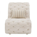 AICO Chamberi Chaise in Ivory Classic Pearl - Furniture Now (CA)