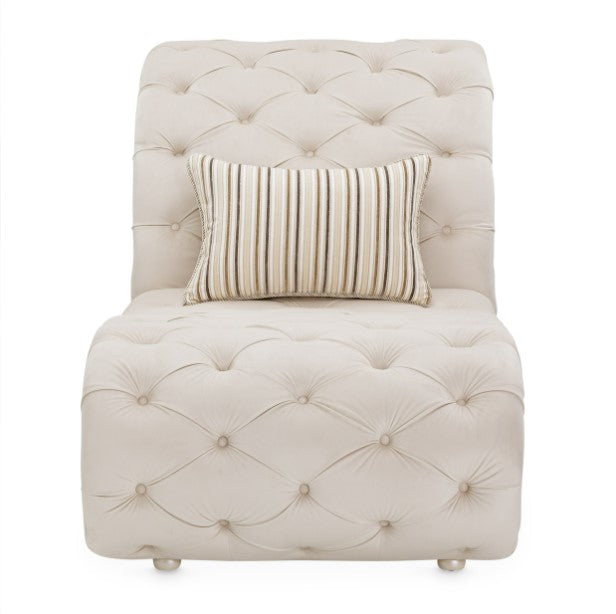 AICO Chamberi Chaise in Ivory Classic Pearl - Furniture Now (CA)