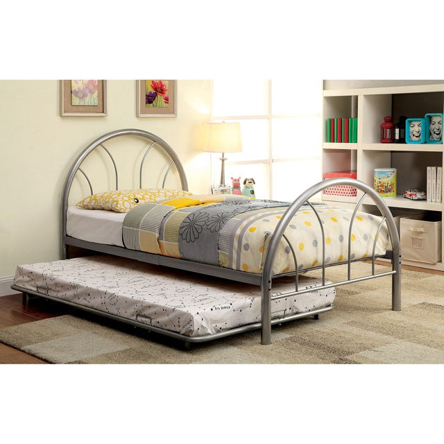 Rainbow Full Bed Black, White, Silver, Black, & Green