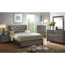 MANVEL Two-Tone Antique Gray Queen Bed