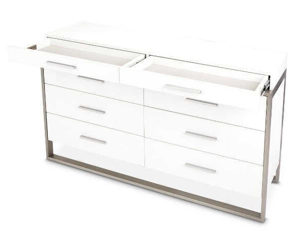 AICO Marquee Dresser in Cloud White - Furniture Now (CA)