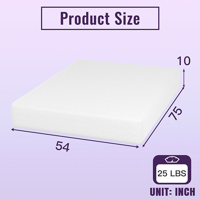 Nasturtium 10" Full Bamboo Charcoal Infused Memory Foam