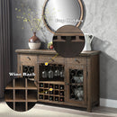 Server w/Cup Holder & Wine Rack