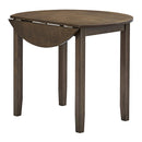Round Dining Table w/Drop Leaf