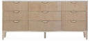 AICO Malibu Crest 9 Drawer Dresser in Blush 9007050-131 image