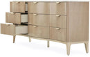 AICO Malibu Crest 9 Drawer Dresser in Blush - Furniture Now (CA)