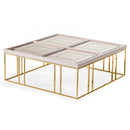 Lfr-Crma201-141 Aico Furniture Carmela Carmela Cocktail Table Shimmer Ivory - Furniture Now (CA)