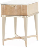 AICO Malibu Crest End Table in Blush - Furniture Now (CA)