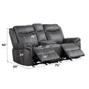 Power Motion Glider Loveseat w/USB Port