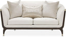 AICO Paris Chic Loveseat Cremini in Espresso - Furniture Now (CA)