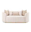 AICO Ariana Loveseat in Beige Gold image