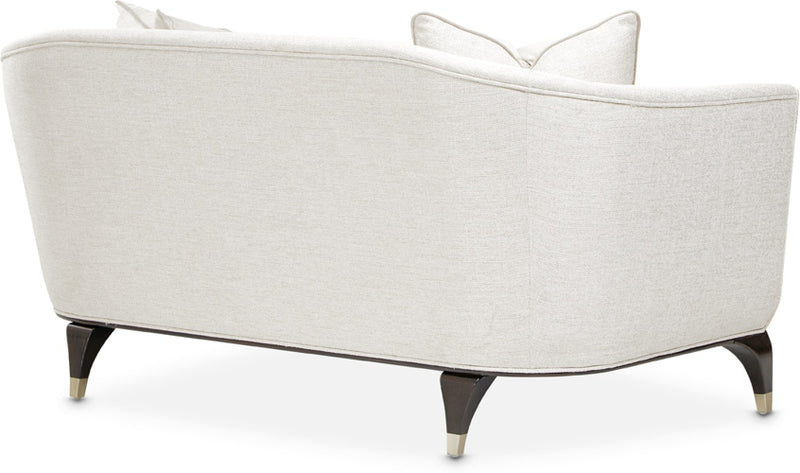 AICO Paris Chic Loveseat Cremini in Espresso - Furniture Now (CA)