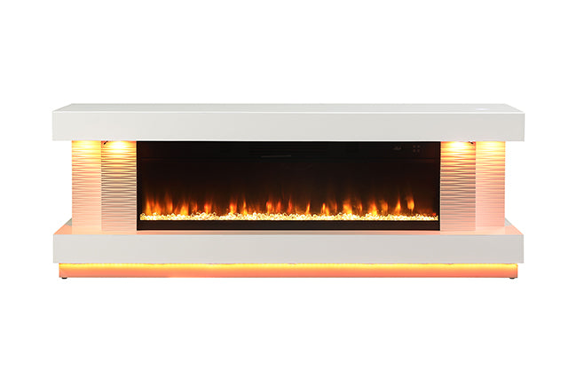 Peseux 71" TV Stand w/ Electric Fire Place