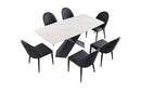 Lenvik 7 Pc Dining Table Set White