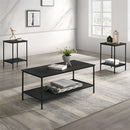 Pallas 3 Pc. Table Set Black