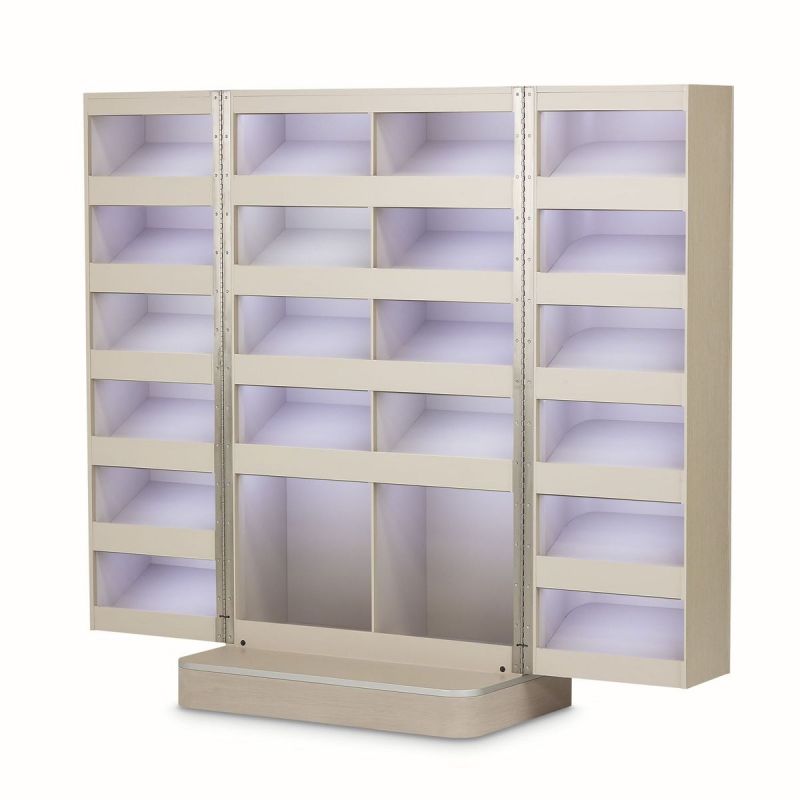 AICO Eclipse Footwear Cabinet in Moonlight - Furniture Now (CA)