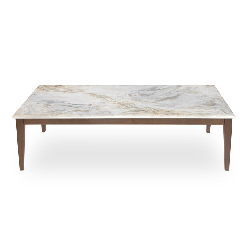 AICO Balboa Rectangular Cocktail Table in Warm Walnut - Furniture Now (CA)