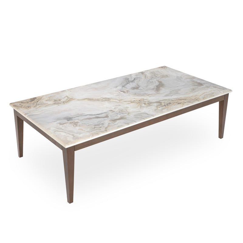 AICO Balboa Rectangular Cocktail Table in Warm Walnut - Furniture Now (CA)