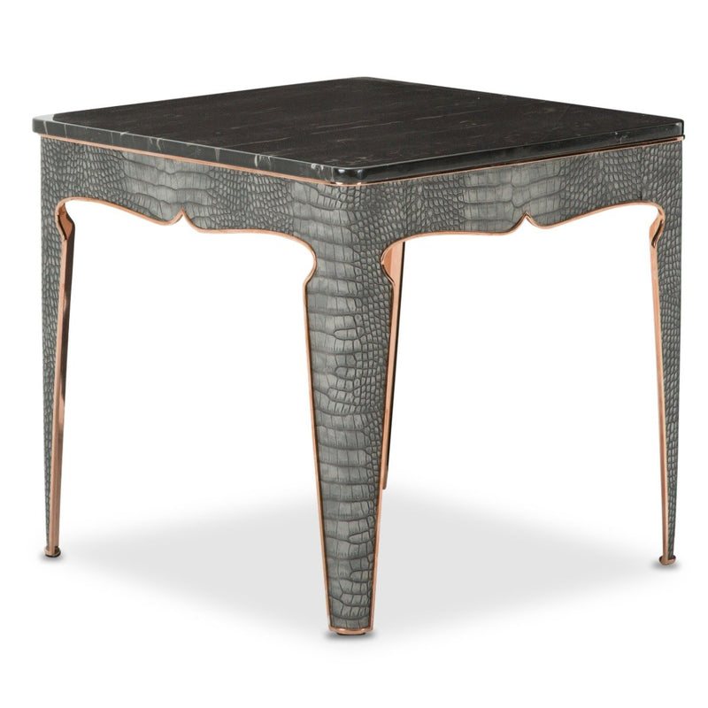 AICO Carson End Table in Rose Gold image