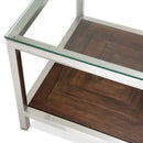 AICO Furniture Diversey End Table with Glass Top - Furniture Now (CA)