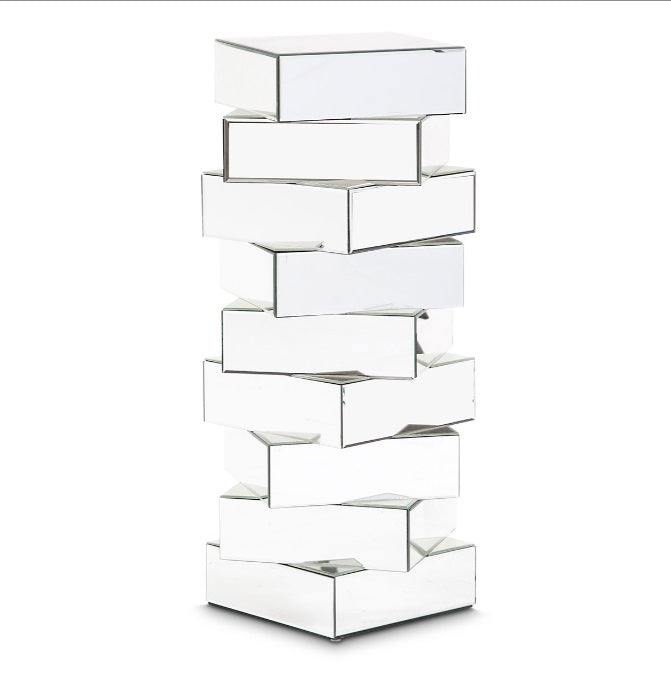 AICO Furniture Montreal Large Mirrored Stacking Decororative Stand image