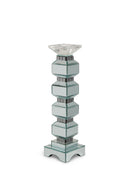 AICO Montreal 4-Tier Mirrored Candle Holder w/Crystal Accents (2/pack) - Furniture Now (CA)
