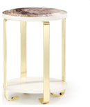Aico Michael Amini Ariana Chairside Table, Gold - Furniture Now (CA)