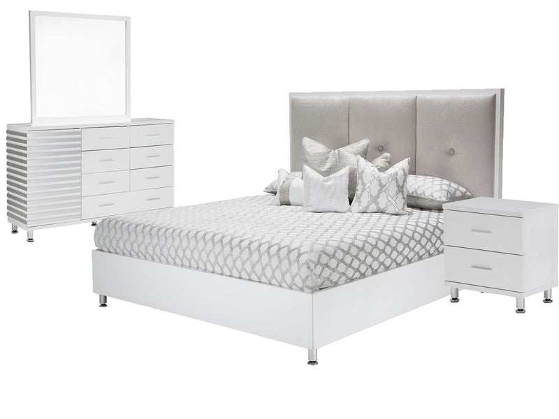 Aico Horizons Wall Mirror in Cloud White - Furniture Now (CA)