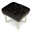 AICO Hollywood Swank Vanity Bench in Platinum 03804-05 - Furniture Now (CA)