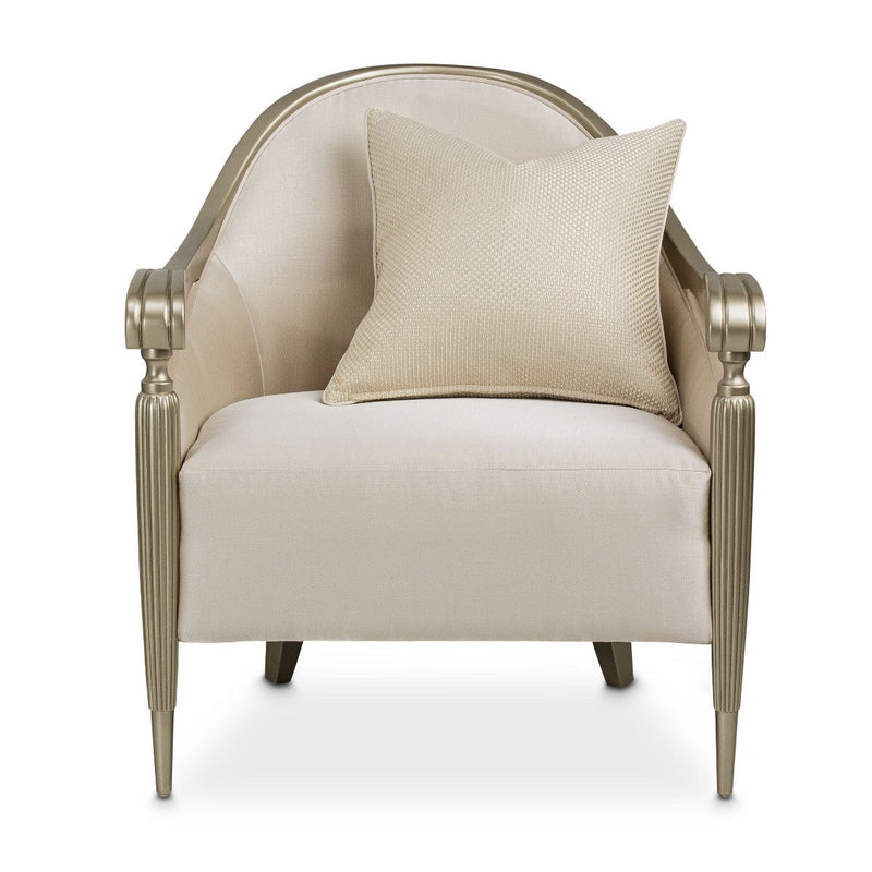 AICO London Place Accent Chair in Champagne - Furniture Now (CA)