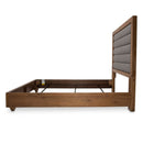 AICO Brooklyn Walk Queen Channel Tufted Panel Bed in Burnt Umber - Furniture Now (CA)