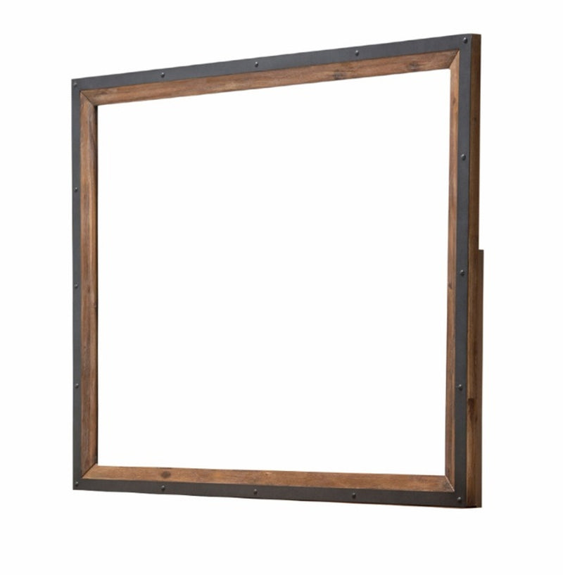 AICO Brooklyn Walk Mirror in Burnt Umber KI-BRKW060-408 image