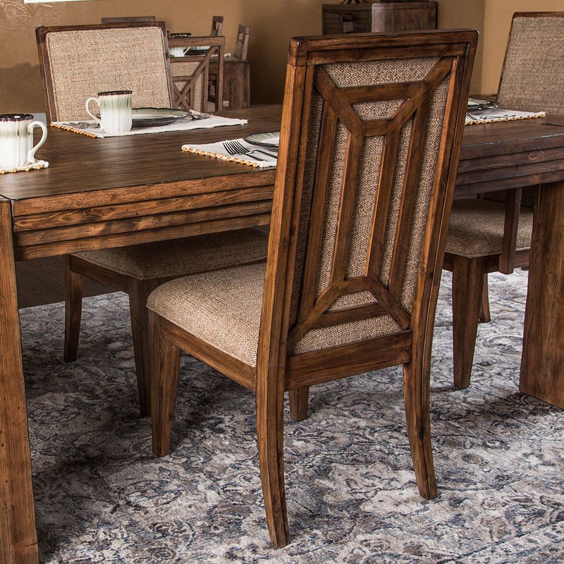 Aico Carrollton Side Chair (Set of 2) in Rustic Ranch - Furniture Now (CA)