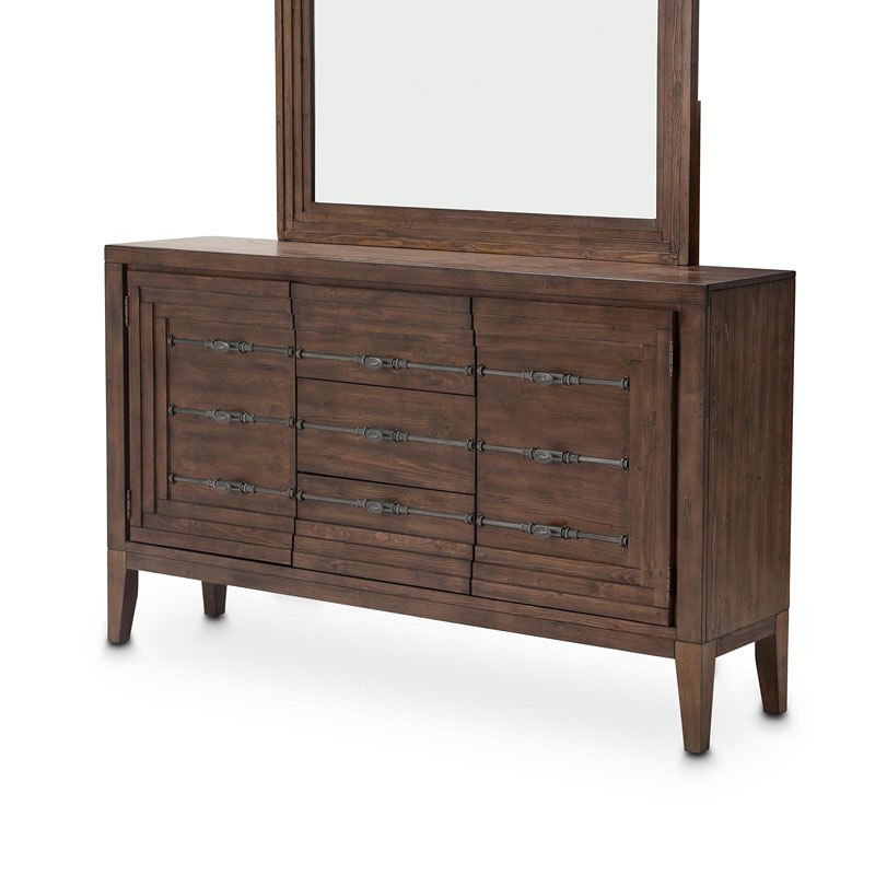 Aico Carrollton Sideboard in Rustic Ranch - Furniture Now (CA)