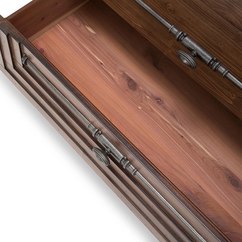 Aico Carrollton Drawer Chest in Rustic Ranch - Furniture Now (CA)