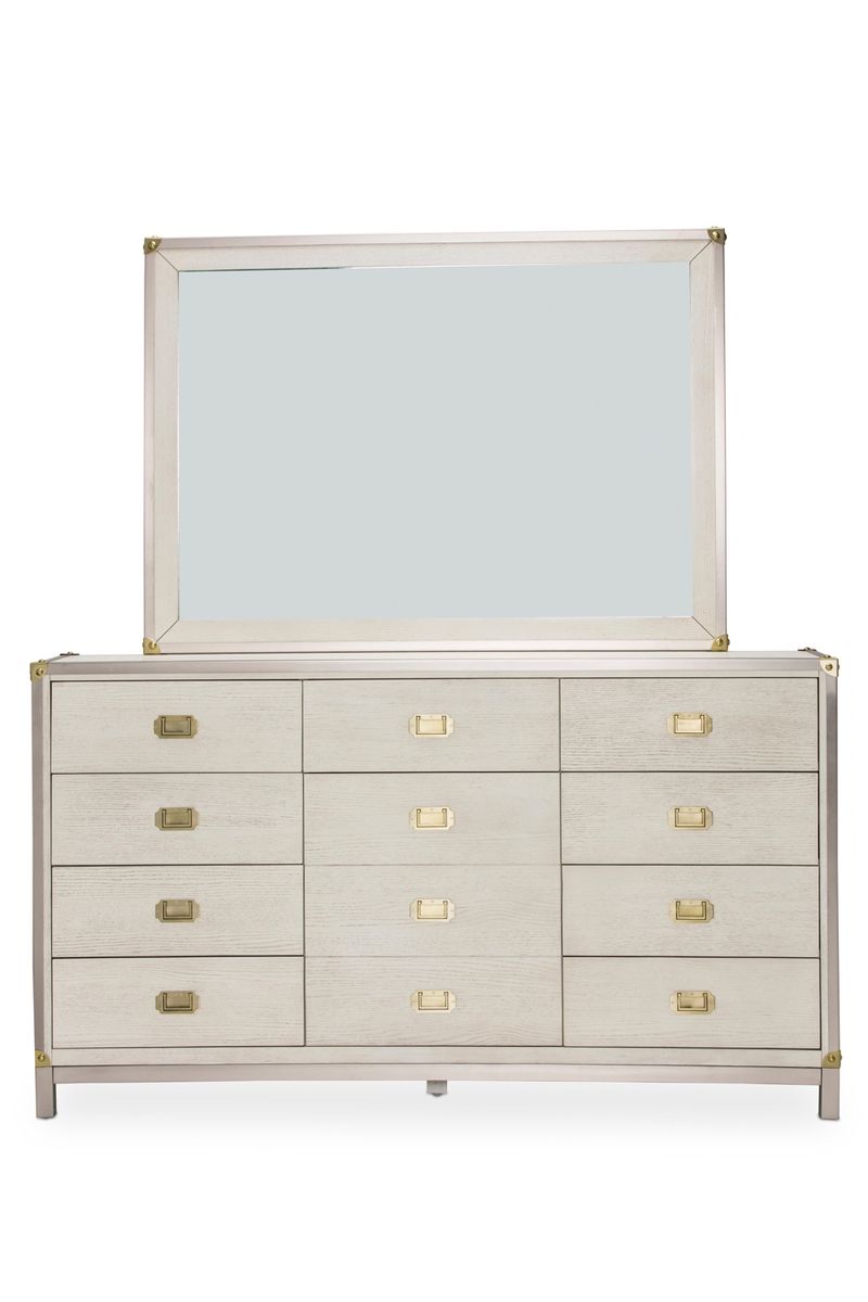 AICO Menlo Station Mirror in Eucalyptus - Furniture Now (CA)