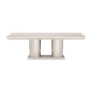 AICO Marin Double Pedestal Table in Greige image