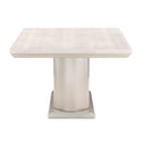 AICO Marin Double Pedestal Table in Greige - Furniture Now (CA)
