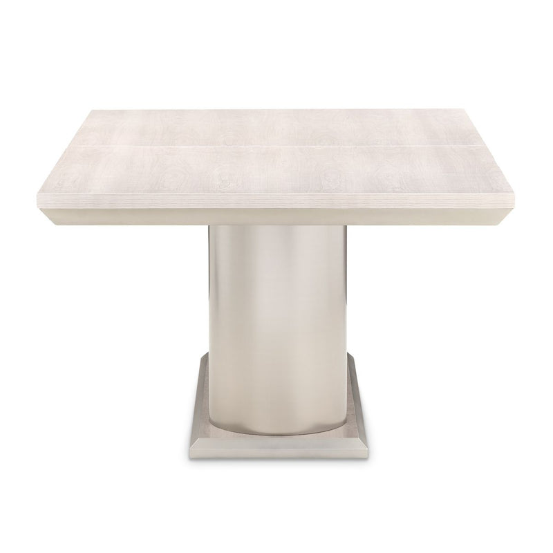 AICO Marin Double Pedestal Table in Greige - Furniture Now (CA)
