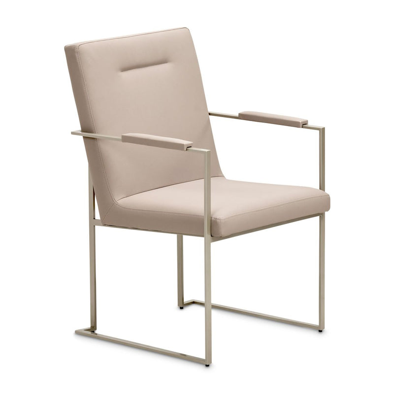 AICO Marin Arm Chair (Set of 2) in Greige - Furniture Now (CA)