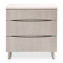 AICO Marin Nightstand in Greige - Furniture Now (CA)