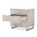 AICO Marin Nightstand in Greige - Furniture Now (CA)
