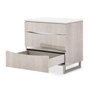 AICO Marin Nightstand in Greige - Furniture Now (CA)