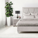 AICO Marin Nightstand in Greige - Furniture Now (CA)