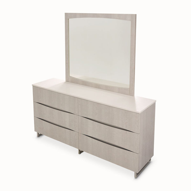 AICO Marin Dresser in Greige - Furniture Now (CA)