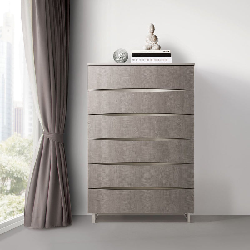 AICO Marin 6-Drawer Chest in Greige - Furniture Now (CA)
