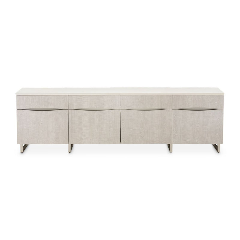 AICO Marin Media Cabinet in Greige - Furniture Now (CA)