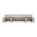 AICO Marin Media Cabinet in Greige - Furniture Now (CA)