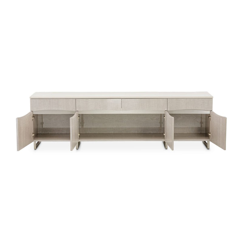 AICO Marin Media Cabinet in Greige - Furniture Now (CA)