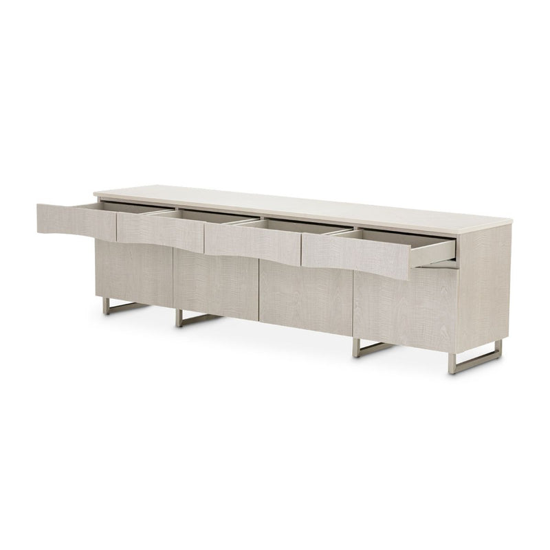 AICO Marin Media Cabinet in Greige - Furniture Now (CA)